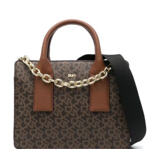 DKNY logo-print tote bag