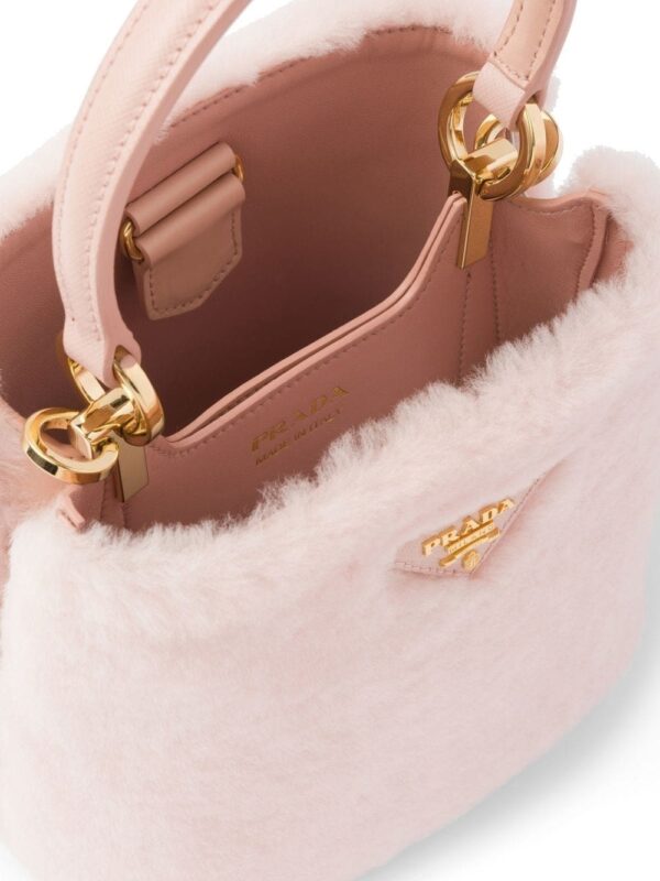 Prada Panier shearling mini bag - Image 5