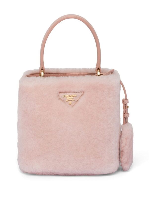 Prada Panier shearling mini bag