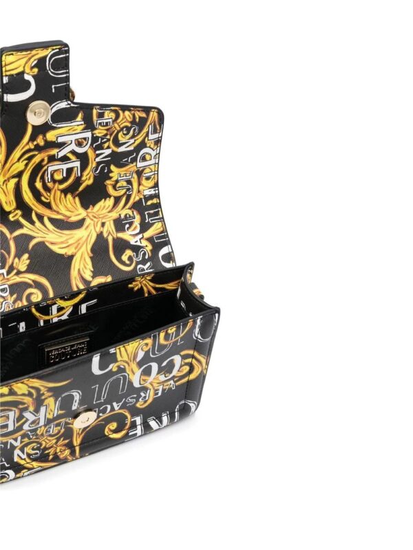 Versace Jeans Couture  Baroque buckle printed shoulder bag - Image 4