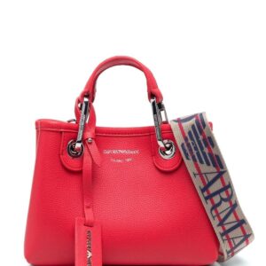 Emporio Armani embossed-logo detail tote bag