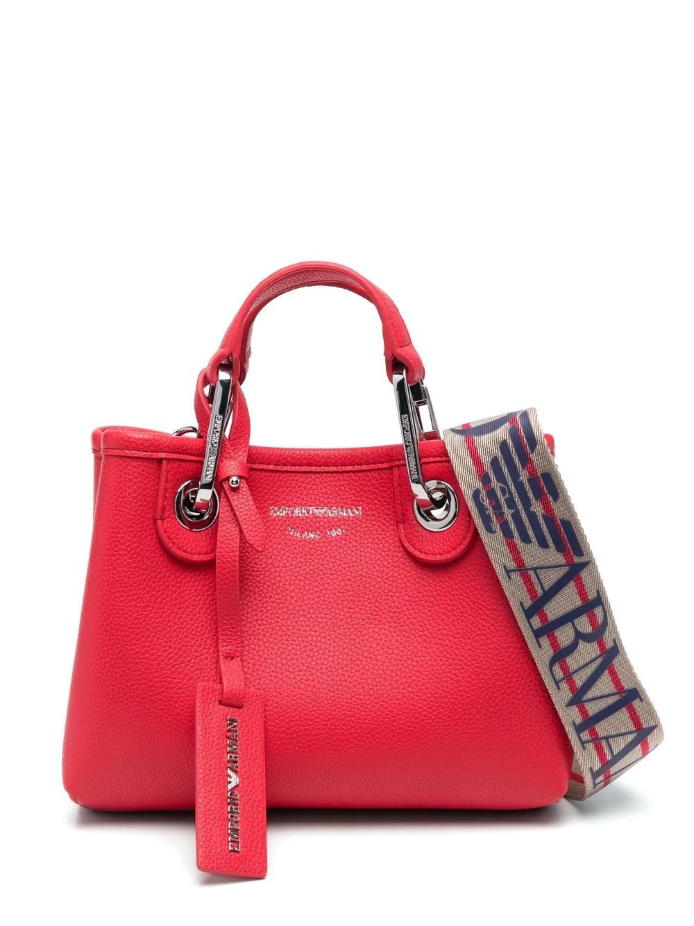 Emporio Armani embossed-logo detail tote bag