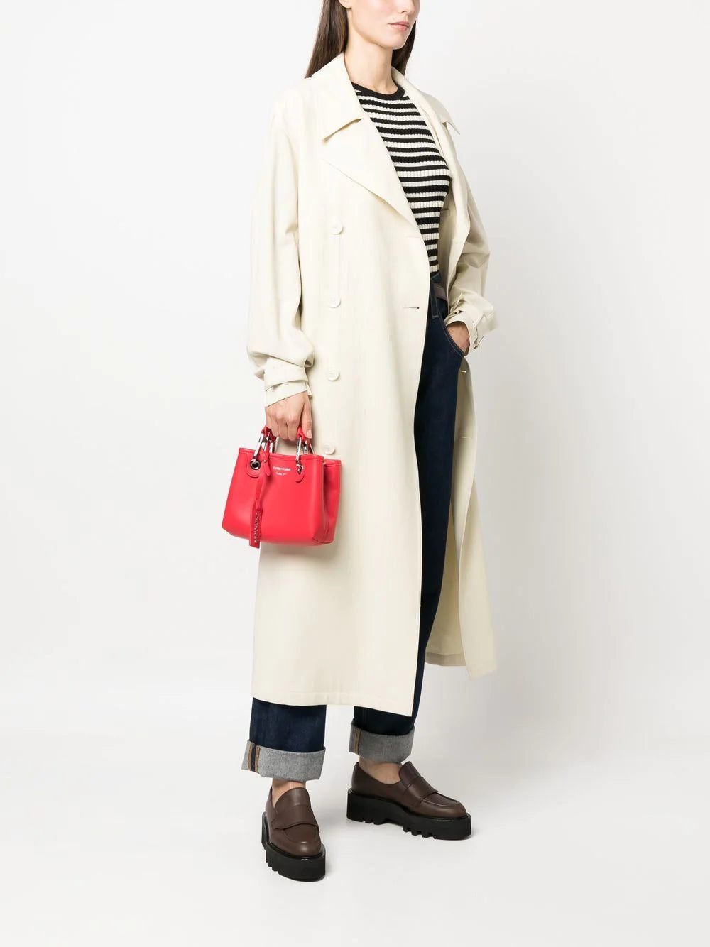 Emporio Armani embossed-logo detail tote bag - Image 2