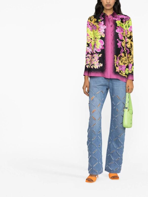 Versace  graphic-print silk shirt - Image 2