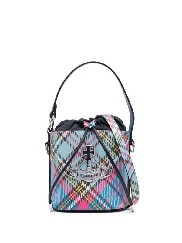 Vivienne Westwood  Daisy tartan bucket bag