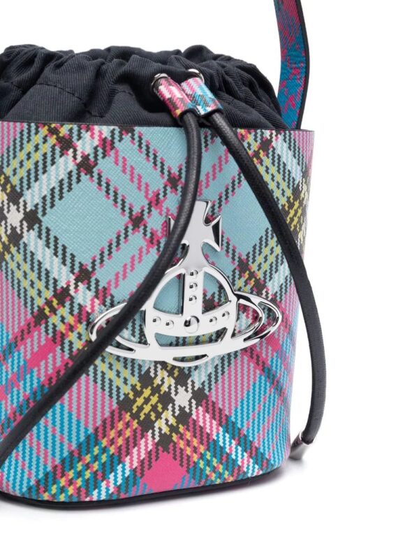 Vivienne Westwood  Daisy tartan bucket bag - Image 3