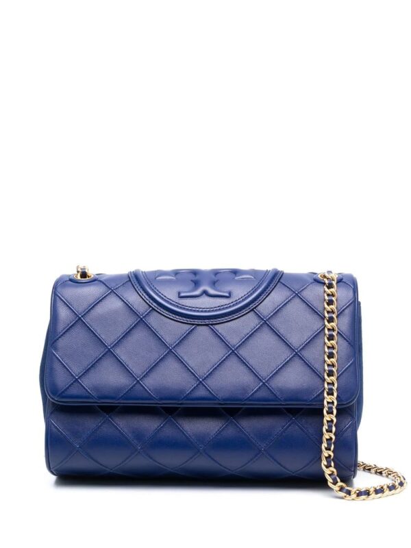 Tory Burch  logo-embossed quilted shoulder bag