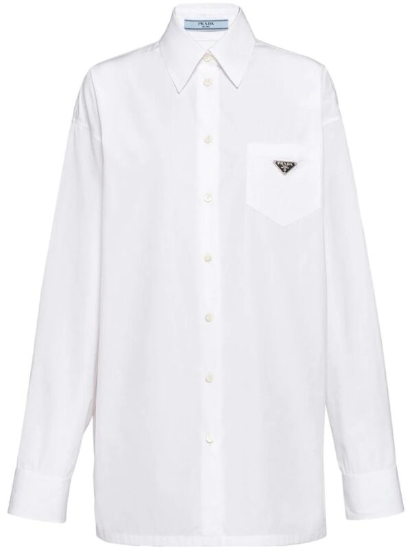 Prada  patch-pocket poplin shirt