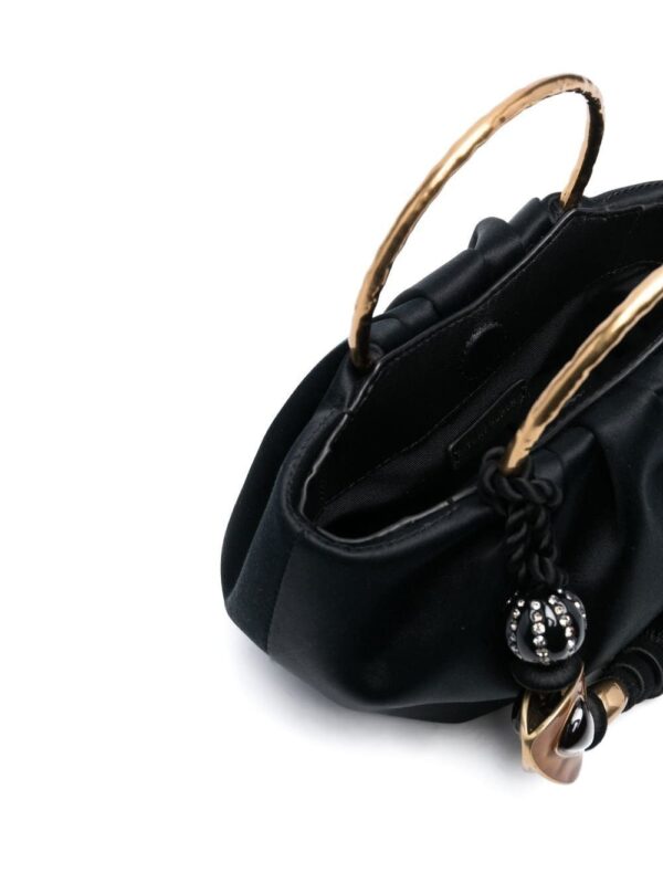 Tory Burch tassel-detail satin tote bag - Image 5