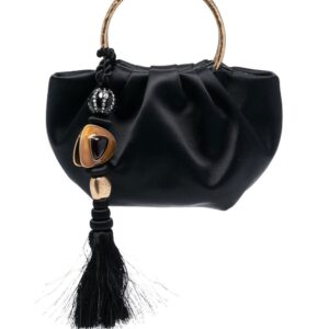Tory Burch tassel-detail satin tote bag