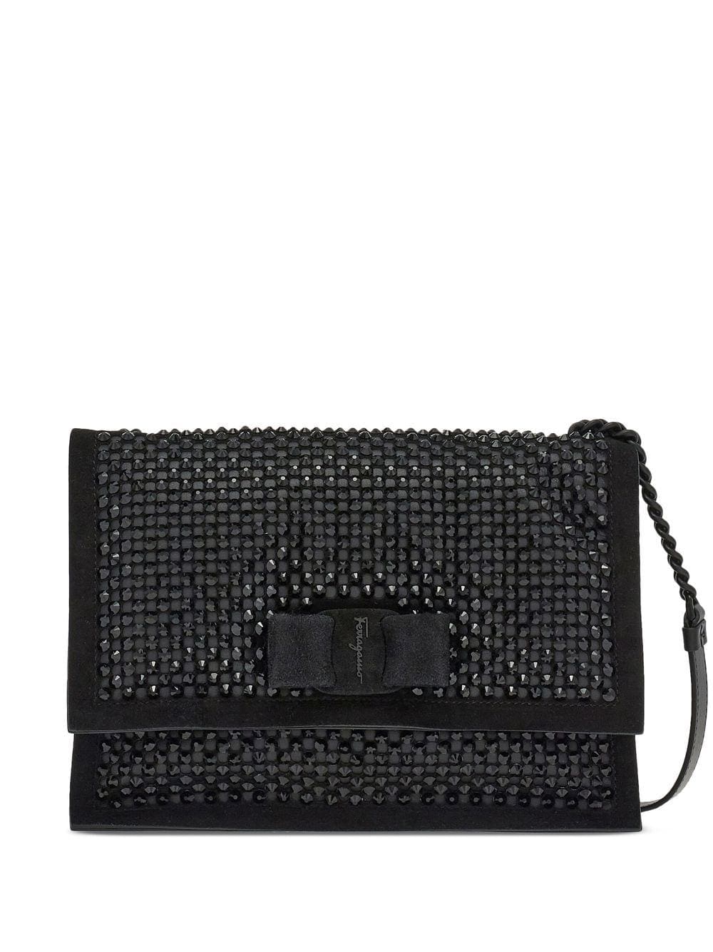 Ferragamo stud-embellished Viva bow bag