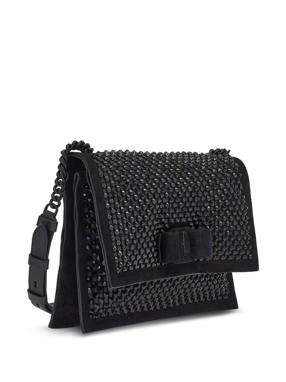 Ferragamo stud-embellished Viva bow bag - Image 4