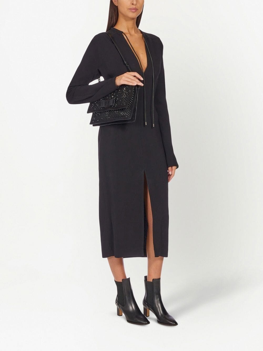 Ferragamo stud-embellished Viva bow bag - Image 2