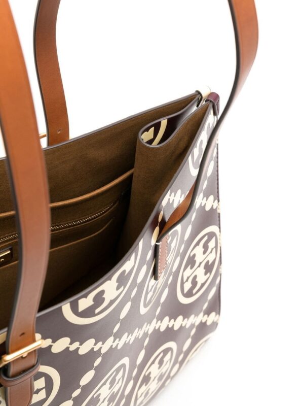 Tory Burch leather logo-print tote bag - Image 5