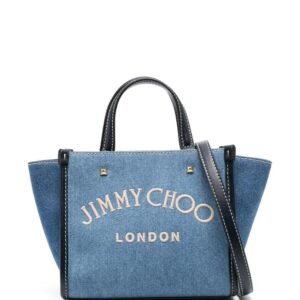 Jimmy Choo  Varenne mini denim tote bag