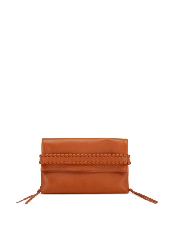 Chloé whipstitch-trim clutch bag