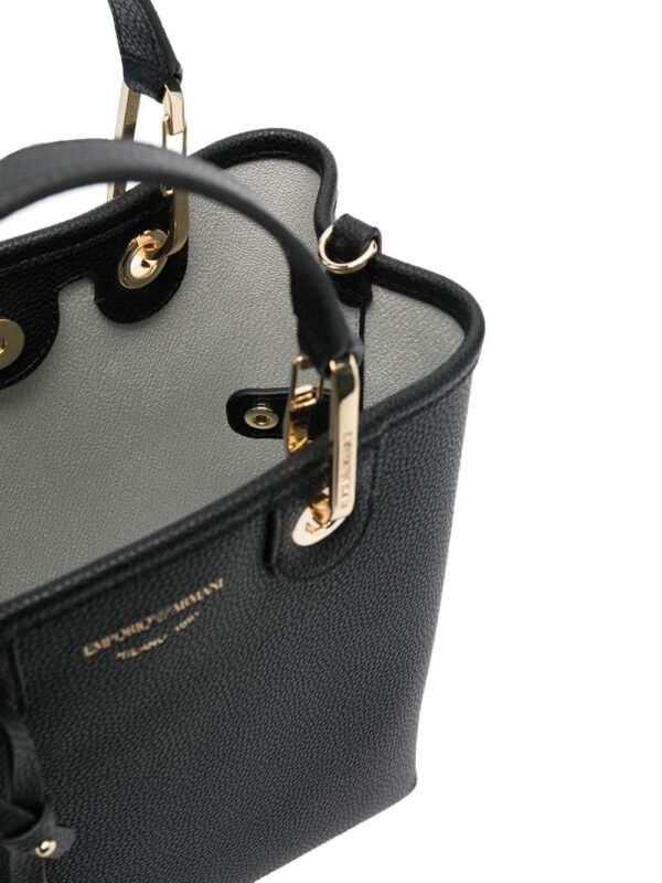 Emporio Armani pebbled faux-leather tote bag - Image 5