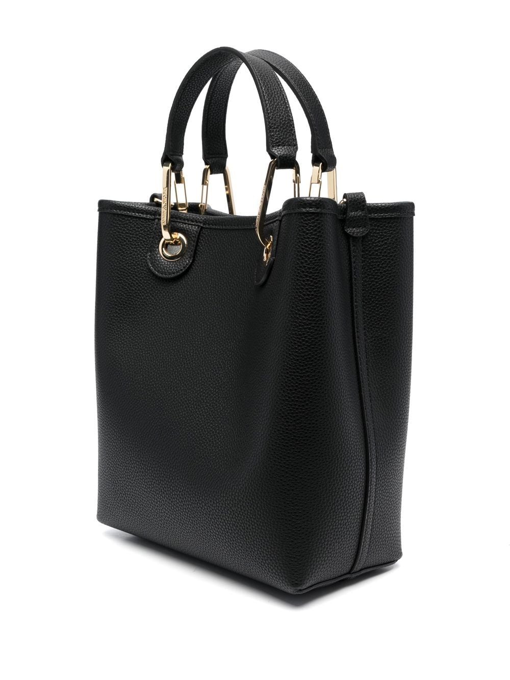 Emporio Armani pebbled faux-leather tote bag - Image 3