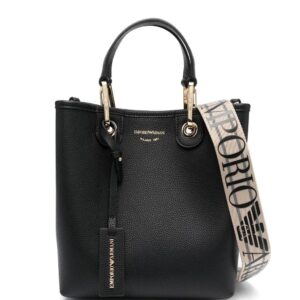 Emporio Armani pebbled faux-leather tote bag