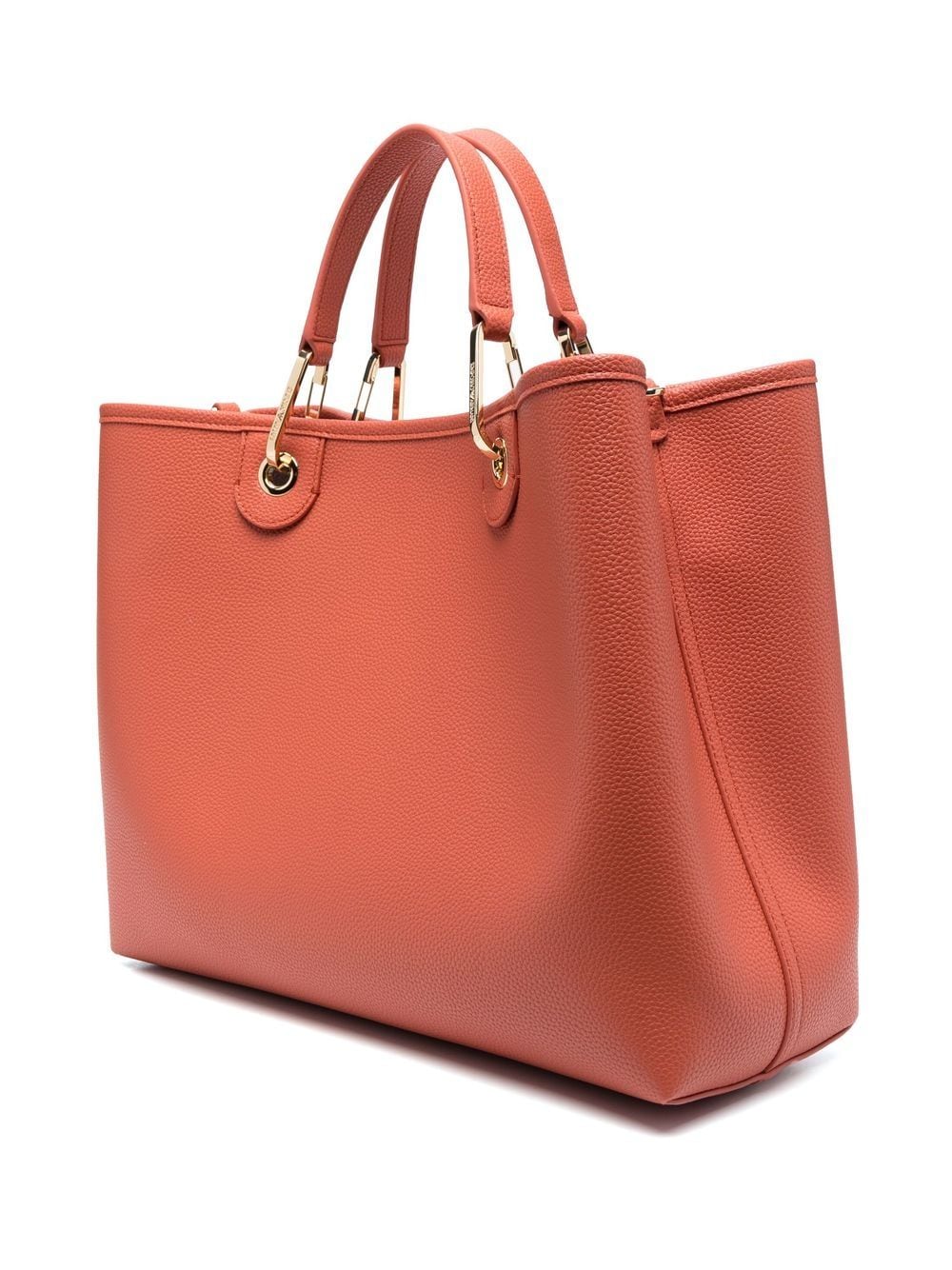 Emporio Armani pebble-effect logo-strap tote - Image 3