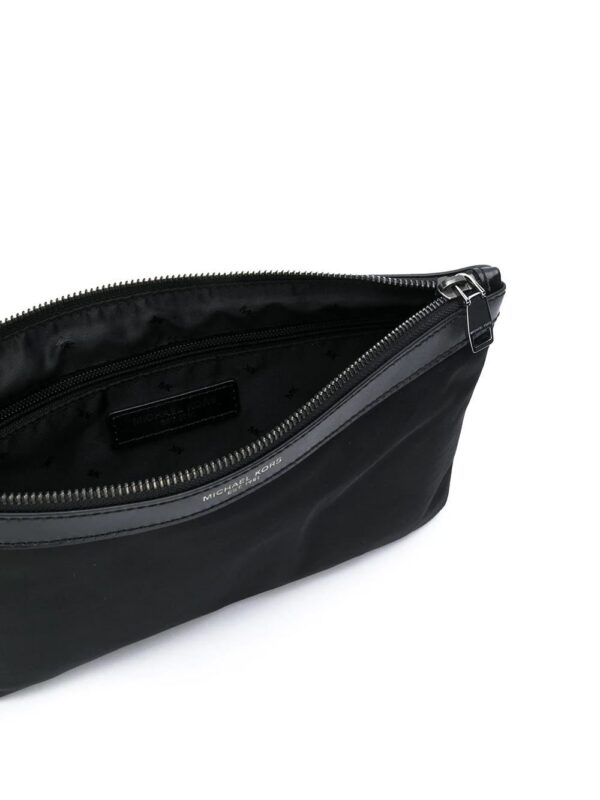 Michael Michael Kors  logo-stamp leather clutch bag - Image 4