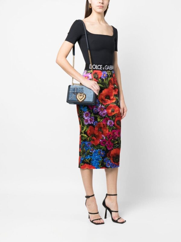 Dolce & Gabbana medium Devotion denim shoulder bag - Image 2