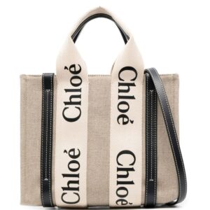 Chloé Woody logo-print tote bag