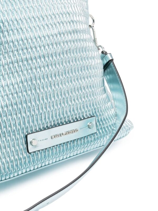 Karl Lagerfeld logo patch chain-link tote bag - Image 4