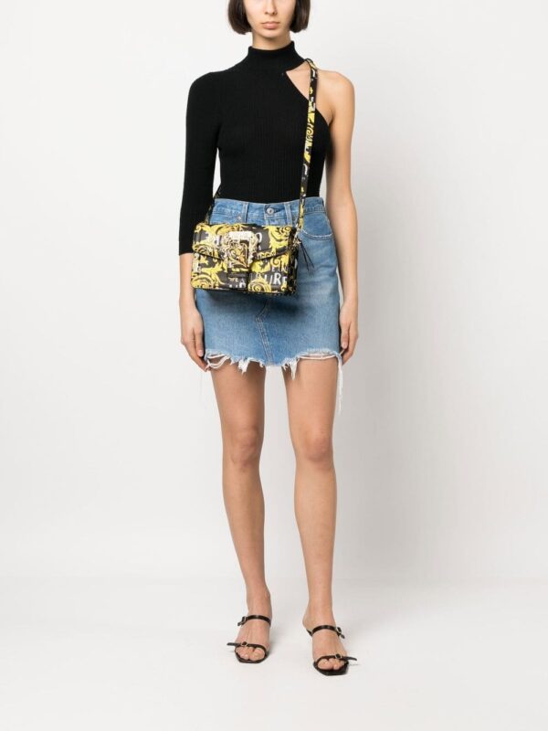 Versace Jeans Couture Barocco buckle logo-print print tote bag - Image 2