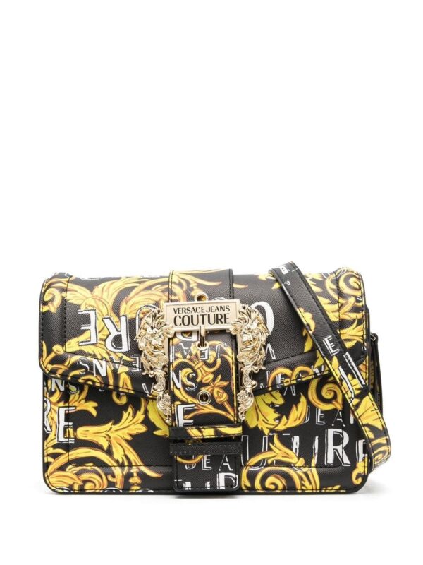 Versace Jeans Couture Barocco buckle logo-print print tote bag