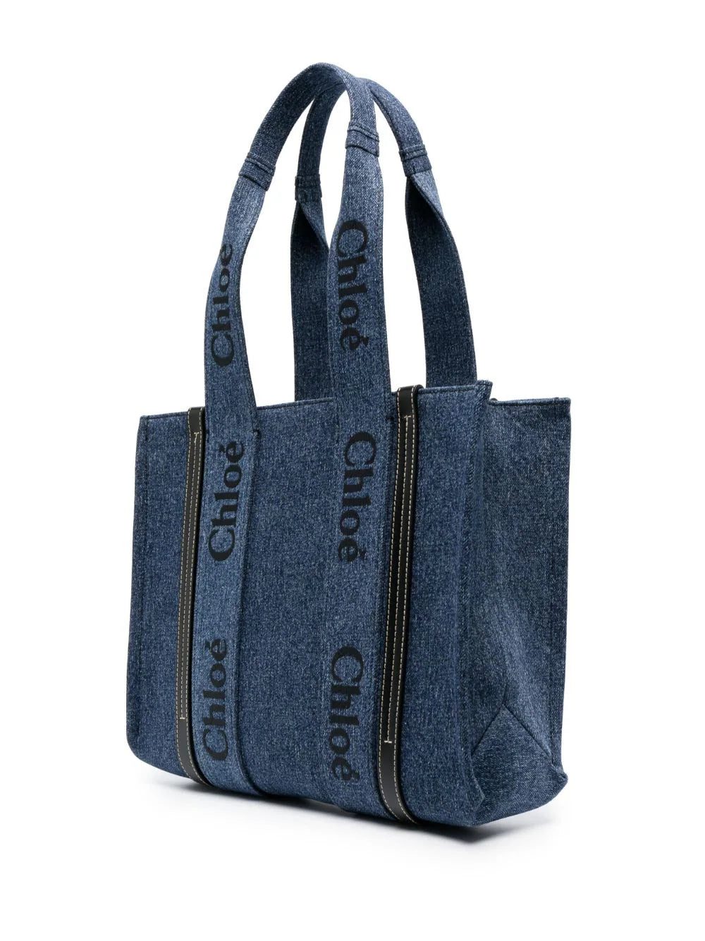 Chloé logo-tape detail tote bag - Image 2
