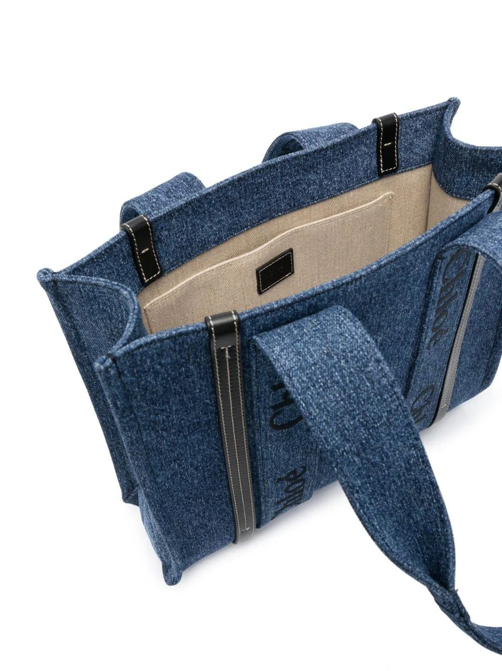 Chloé logo-tape detail tote bag - Image 3