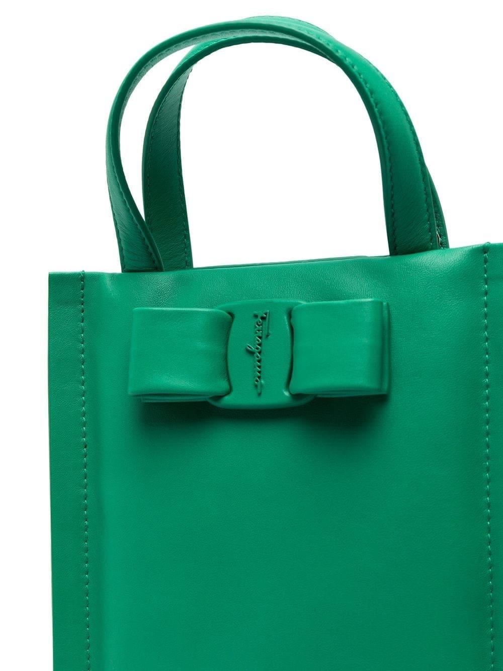 Ferragamo Viva bow mini leather tote bag - Image 5