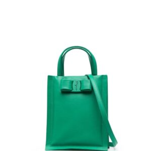 Ferragamo Viva bow mini leather tote bag