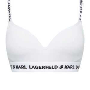 Karl Lagerfeld  logo-print padded bra