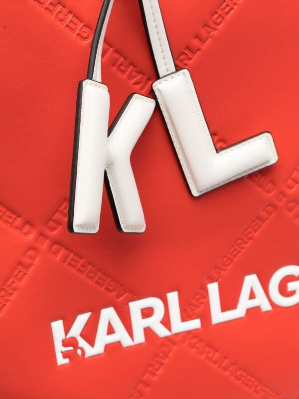 Karl Lagerfeld large K/Skuare embossed tote bag - Image 4