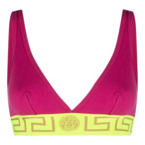 Versace Greca-print bra