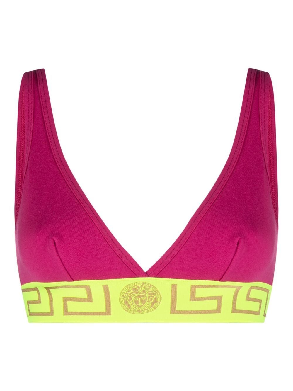 Versace Greca-print bra