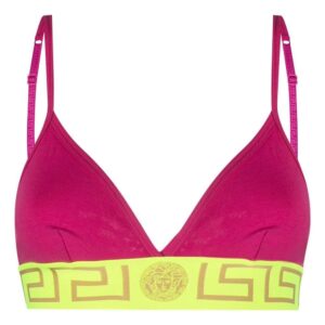 Versace Greca-print bra
