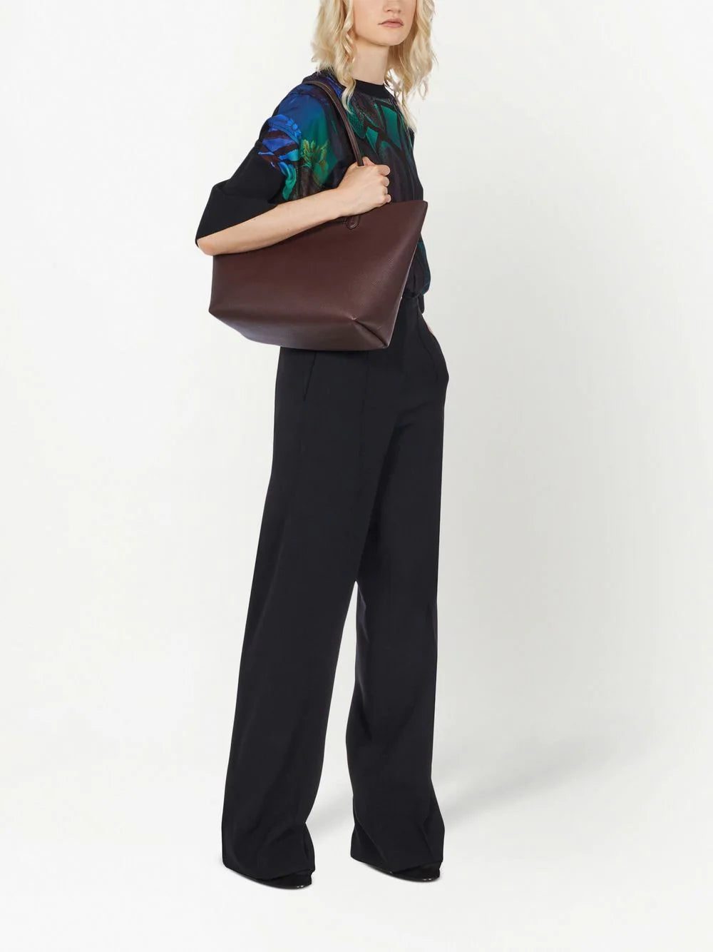 Ferragamo Gancini leather tote bag