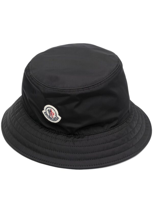 Moncler logo patch bucket hat