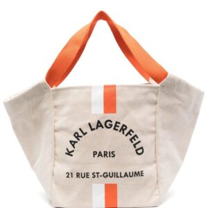 Karl Lagerfeld  Rue St-Guillaume canvas tote bag