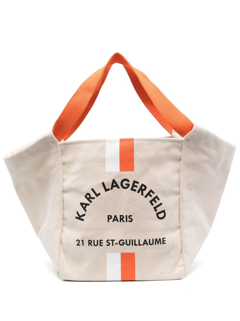 Karl Lagerfeld Rue St-Guillaume canvas tote bag