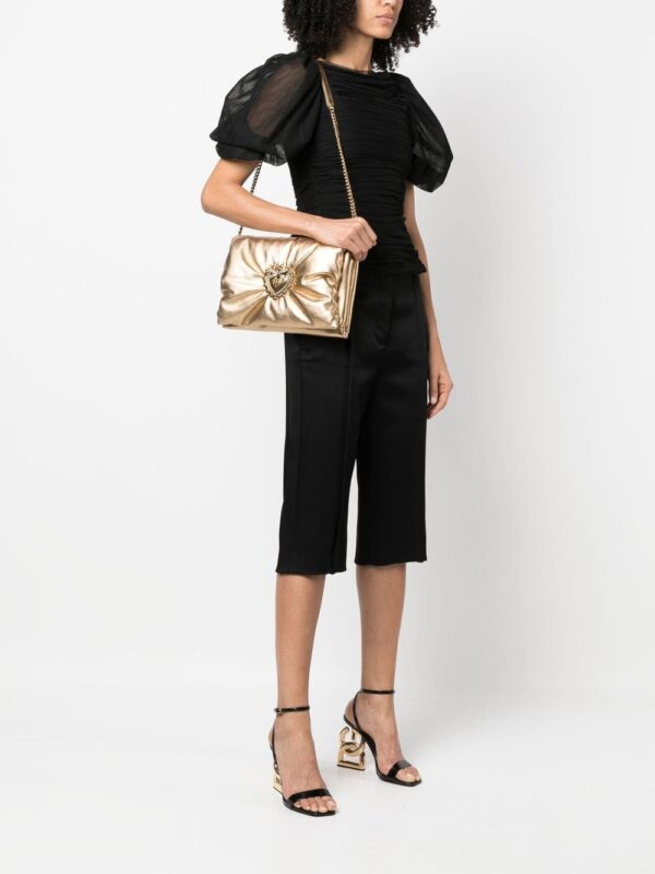 Dolce & Gabbana medium Devotion Soft foiled clutch - Image 2