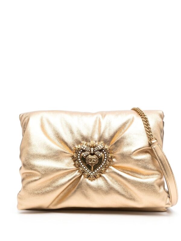 Dolce & Gabbana medium Devotion Soft foiled clutch