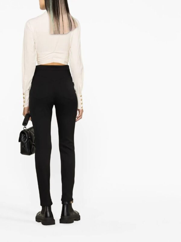 Balmain  waist-tied cropped shirt - Image 3