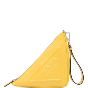 Prada  leather triangle pouch