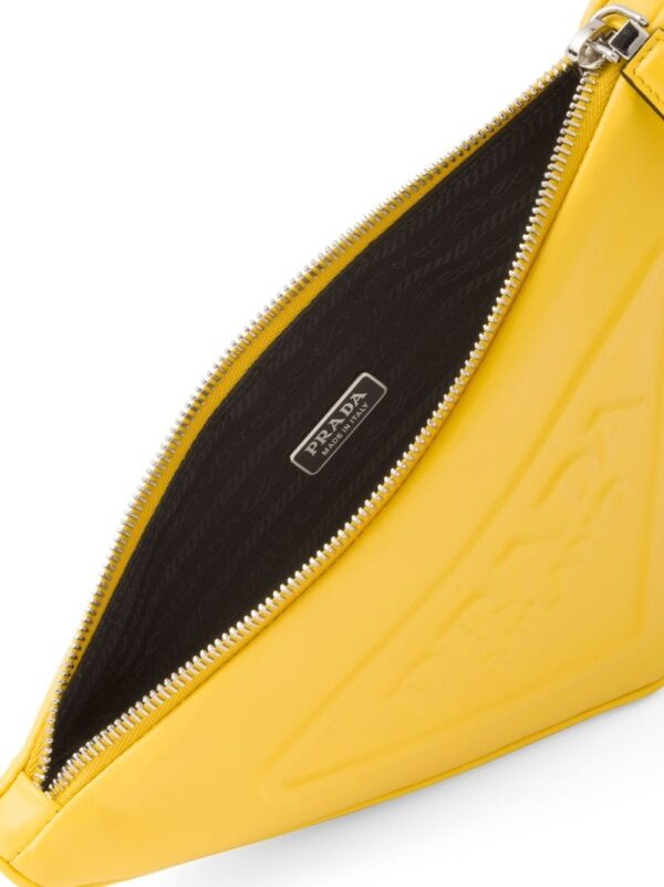 Prada  leather triangle pouch - Image 4