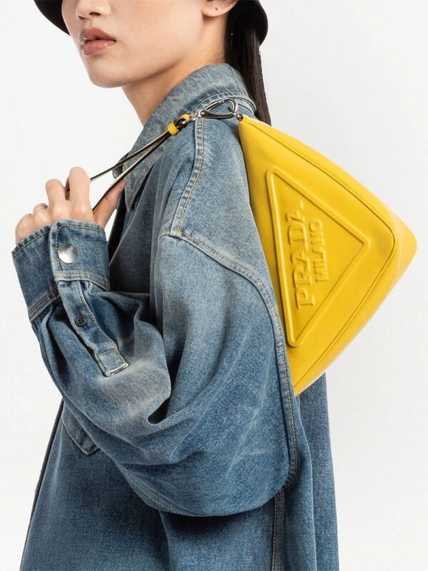 Prada  leather triangle pouch - Image 2