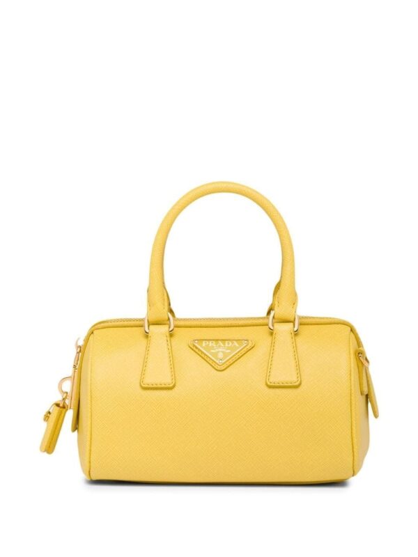 Prada leather top handle bag